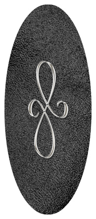 Silver Scroll Shimmer Black